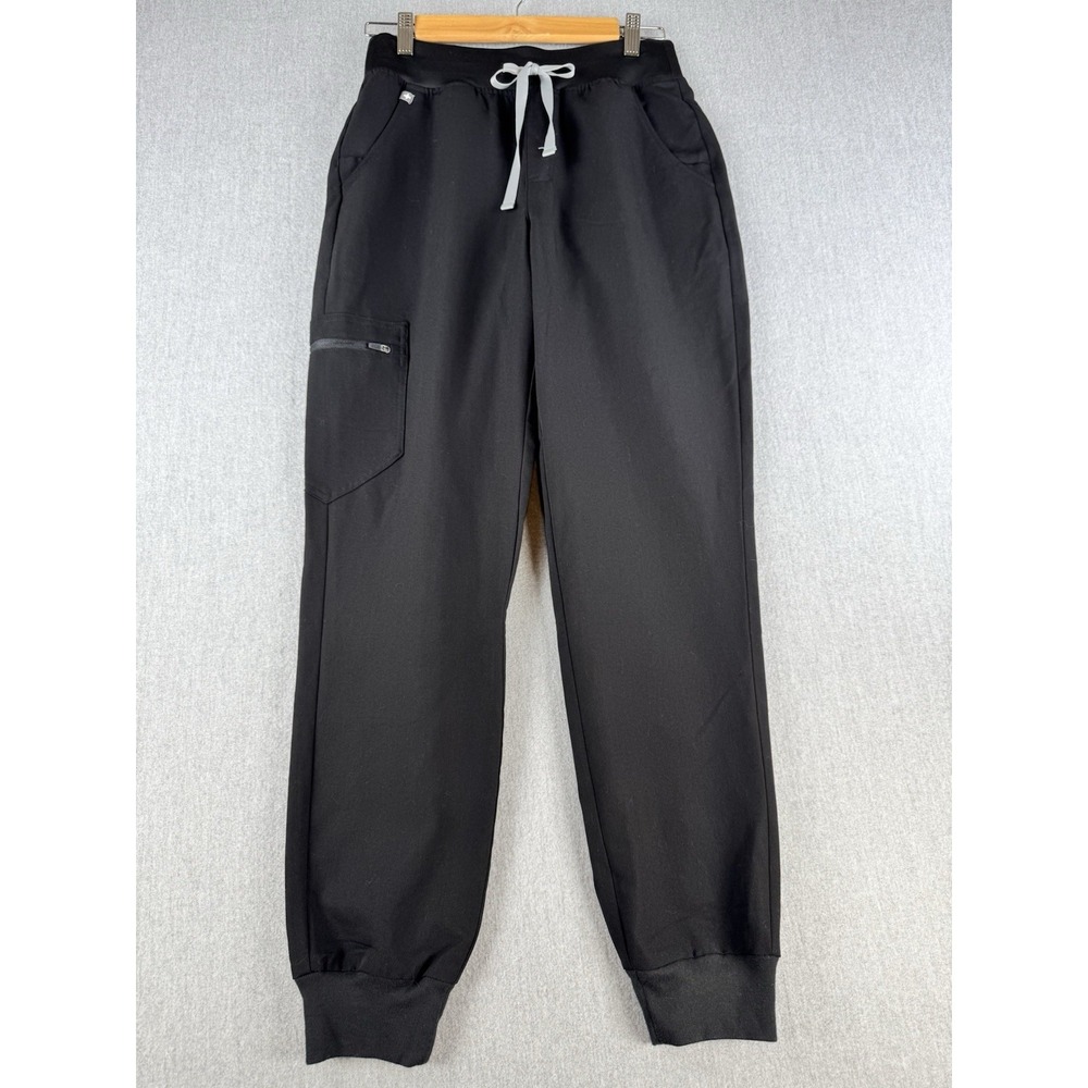 FIGS Technical Collection Zamora‎ Scrub Pants Womens S Black Jogger Cargo